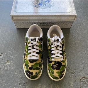 A Bathing Ape Bape Sta ABC Green Camo Low - LAST DROP